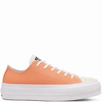 Női Converse Renew Cotton Platform Chuck Taylor All Star Tornacipő CO3059712 Narancssárga/Fehér